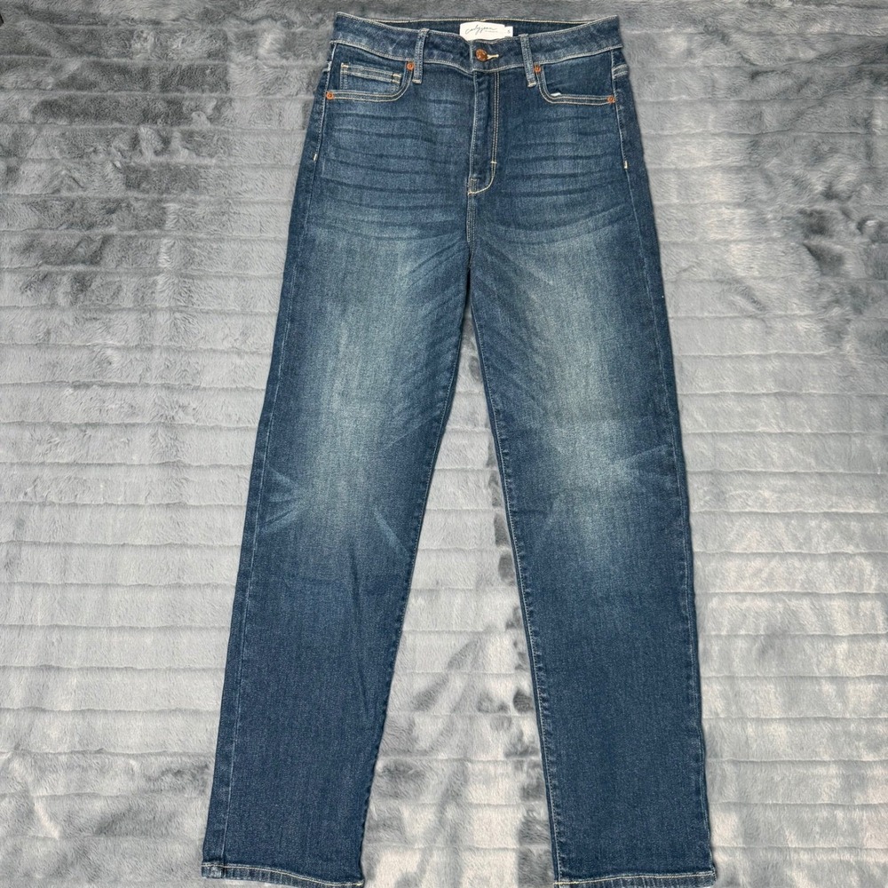 Carly Jean Los Angeles Chrissy Classic Vintage Jeans Blue High Rise Straight 5